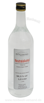 Neutralalkohol Höllberg Spirituosen, Trinkalkohol für die Herstellung von z.B. Likör