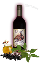 Killerzwerg Honigwein +  Holunderwein Met, Wein Mischgetränk aus Holunderbeeren und Honig