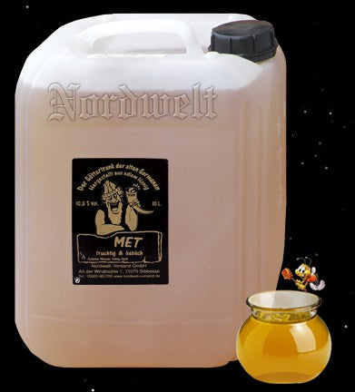 Honigwein/  Met "fruchtig / lieblich", 10,5 % vol., im 10 Liter Kanister,