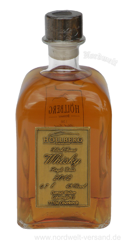 Whisky Carre, "Black Forest", Jahrgang 2012 Höllberg Spirituosen