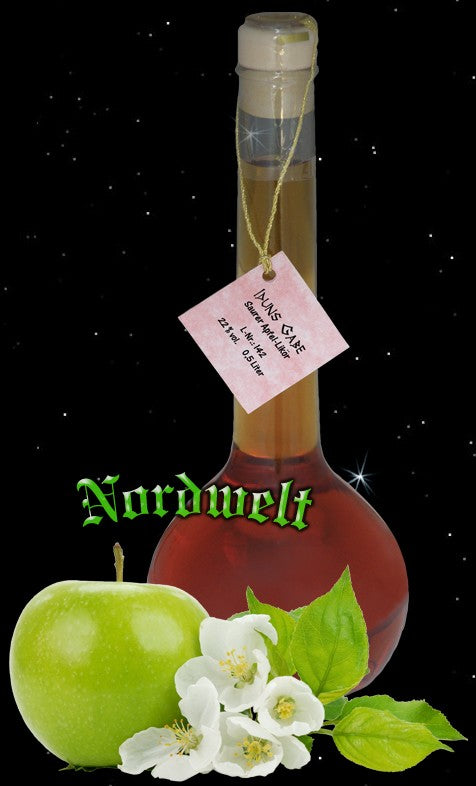 Göttin Idun Saurer Apfel Likör Iduns Gabe Apfellikör , Göttin der Jugend und des Frühlings
