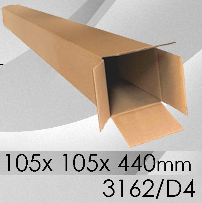 Teleskopkarton, (Posterpack) 105x 105x 440mm,einwellig, 105 g.